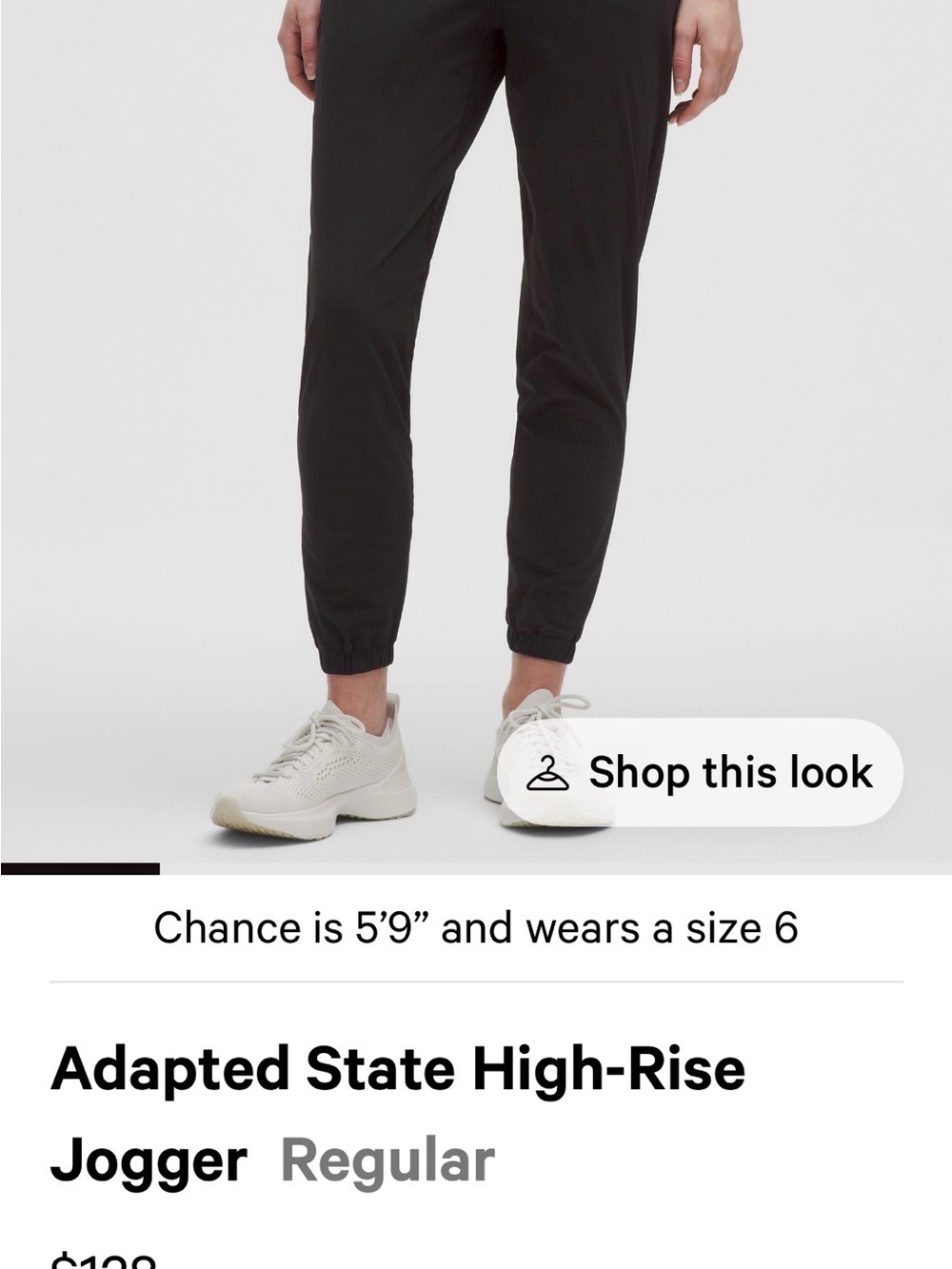 lululemon athletica Black Adapted State High-Rise Jogger